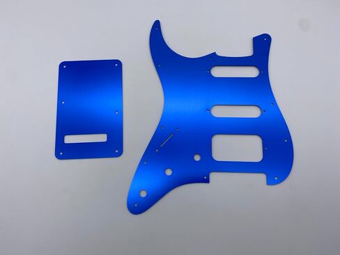 FD11-Holes Aluminum Anodized Modern Style Strat SSH Guitar Pickguard Scratch Plate Fits for American/Mexican guitar guard board (red) in Saudi Arabia