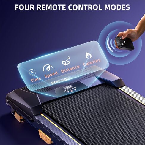 Walking Pad with Auto Incline, 13% BESTGOD Under Desk Treadmill for Home Office 450LBS Weight Capacity, 2.5HP Incline Walking Pad with Remote Control and LED Display in Saudi Arabia