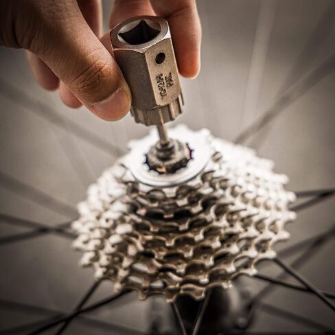 BikeHand Bike Bicycle Compatible with Shimano HG & Sram Gear Cassette Install Removal Tool - Lockring Tool - Mountain, MTB or Road Bike Sprocket or Freewheel in Saudi Arabia