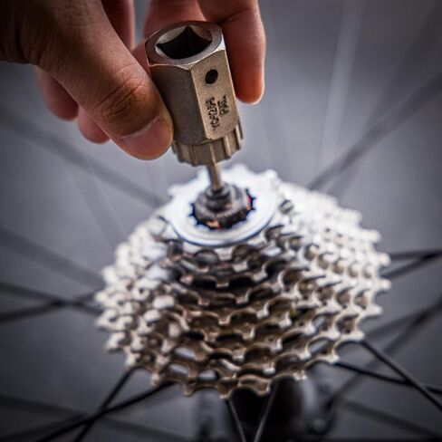 BikeHand Bike Bicycle Compatible with Shimano HG & Sram Gear Cassette Install Removal Tool - Lockring Tool - Mountain, MTB or Road Bike Sprocket or Freewheel in Saudi Arabia