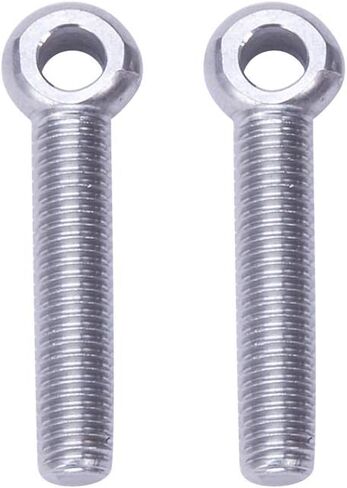 MroMax M8x70mm Machinery Shoulder Swing Lifting Eye Bolt 304 Stainless Steel Metric Thread Silver 2pcs in Saudi Arabia