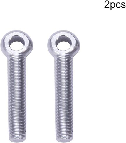 MroMax M8x70mm Machinery Shoulder Swing Lifting Eye Bolt 304 Stainless Steel Metric Thread Silver 2pcs in Saudi Arabia
