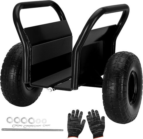 Heavy Duty Panel Dolly, All-Terrain Slab Dolly with 1000 LB Weight Capacity,10" Solid Rubber Tires and Two Handles - Ideal for Moving Heavy Drywall Sheets and Doors (Orange) in Saudi Arabia