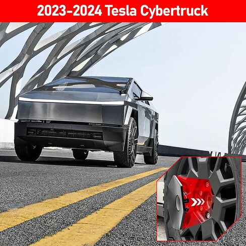 Hubcap Wheel Cover Replacement Hub Caps Compatible with Tesla Cybertruck 2024 2023,Full Rim Protector Wheel Hub Caps Set of 4 for Cybertruck Accessories Wheel Cover Replacement,Black in Saudi Arabia