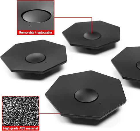 Hubcap Wheel Cover Replacement Hub Caps Compatible with Tesla Cybertruck 2024 2023,Full Rim Protector Wheel Hub Caps Set of 4 for Cybertruck Accessories Wheel Cover Replacement,Black in Saudi Arabia