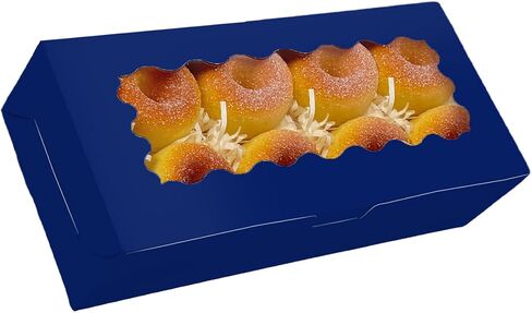 qiqee 50 Packs Pink Cookie Box with Window 12x5.5x2.5 Inch Two Uses Pastry Biscuit Bakery Box For Packaging in Saudi Arabia