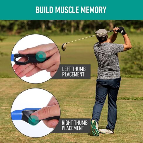 Golf Grip Trainer, 6in Golf Training Aid Right Hand Golf Swing Trainer Golf Practice Tool to Help Train Correct Hand Position for Beginner Learn in Saudi Arabia