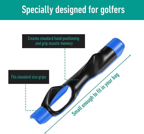 Golf Grip Trainer, 6in Golf Training Aid Right Hand Golf Swing Trainer Golf Practice Tool to Help Train Correct Hand Position for Beginner Learn in Saudi Arabia