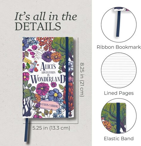Steel Mill & Co Classic Literature Journal, 8.25" x 5.25", Cute Notebook with Lined Pages and Elastic Band, Little Women in Kuwait