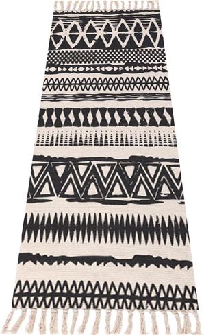 nuveti Cotton Yoga Mat - Cotton Yoga Rug - Absorbent, Grippy Tight Weave, Ashtanga and Hot Yoga Rug, Helps with Slippery Hands and Feet Yoga & Fitness| Meditation Yoga Exercise Mat in Kuwait