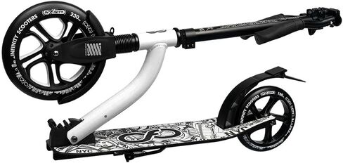 Crazy Skates Foldable Kick Scooter - Kick Scooters for Adults, Teens and Kids with Carrying Strap - Fast Folding, Adjustable Handlebars and Lightweight in Saudi Arabia