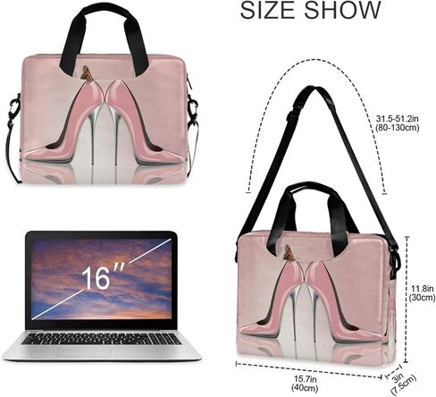 Laptop Shoulder Bag Giraffe Leopard Print Portable Laptop Sleeve Case with Strap for 14/15.6/16in Notebook Computer Messenger Bag for Women Men Briefcase in Kuwait