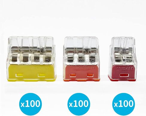 Dicio 75pcs Wire connectors Nuts Push-in terminals UL Listed Quick Connect connectors kit Low Voltage Wire Electrical connectors for Wiring 2 3 4 Port 4 Gauge Connectors Assortment Kit 24-14 AWG in Saudi Arabia