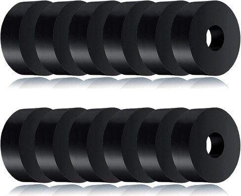 12 PCS Black Thick Rubber Washers 1 1/2 Inch OD 1/2 Inch ID 2/5 Inch Thick Vibration Dampening Washer Anti-Noise Washers Anti Vibration Pads Rubber Pads in Saudi Arabia