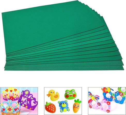 Jtnohx Adhesive Foam Sheets for Crafts, 12 Pieces Eva Foam Paper, 7"×11.3" Craft Foam with Self Adhesive Backing, Sticky Foam Paper for Crafts DIY (White) in Kuwait
