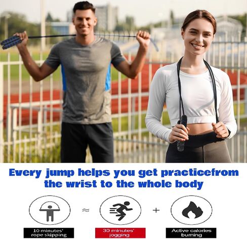 Vinsot 2 in 1 Jump Rope Weighted Cordless Jump Rope with Ball Ropeless Skipping Rope with Adjustable Steel Bearings Soft Foam Handles Rapid Speed Jump Rope for Women Men Kid Fitness Workouts in Saudi Arabia