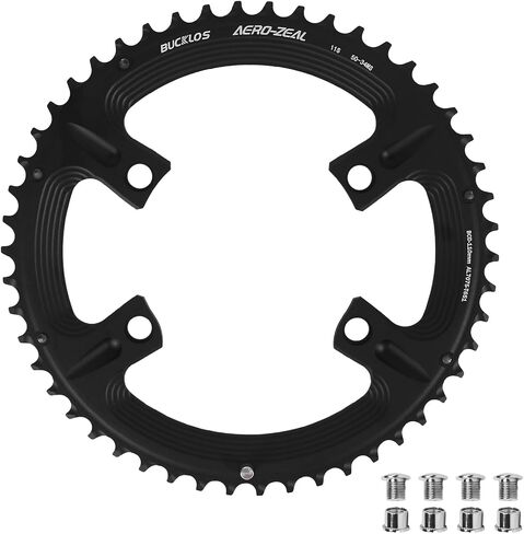 BUCKLOS 110 BCD Road Bike Chainring, Double 34T/36T/39T/50T/52T/53T 7075-T651 Aluminum Chainrings Compatible with R7100/R8100/R9100/R9200/4700/5800/6800 for 10/11 /12 Speed in Saudi Arabia