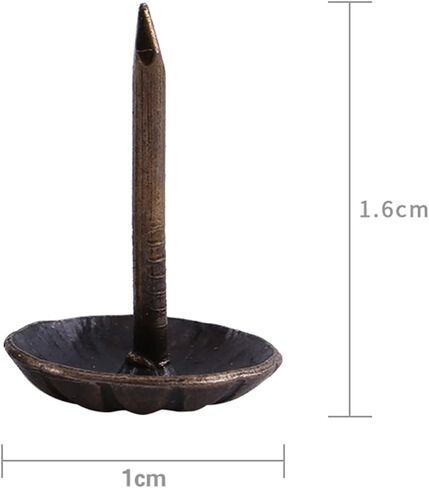 Elegant Vintage Door Nails, 100pc Vintage Upholster Nails Bronze Metal Tag Furniture Sofa Shoe Door Decorative Tack Stud Antique Upholstery Decorative Tacks Nails Pins Assortment Kit(21 * 21mm) in Saudi Arabia