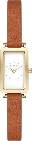 Skagen Women's Hagen Rectangular Case Three Hand Watch with Steel Mesh or Leather Band in Kuwait
