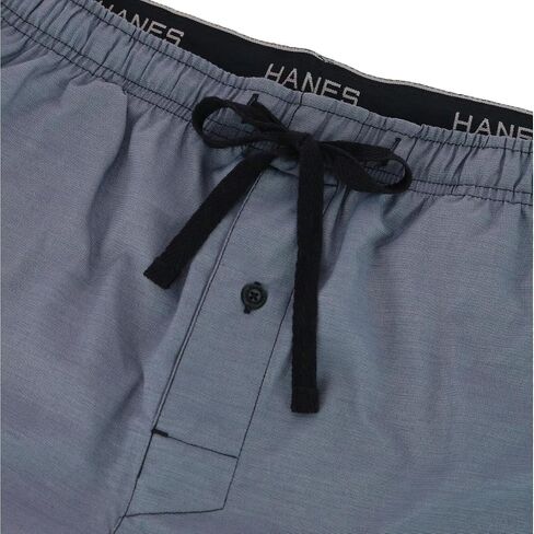 Hanes Men's Big and Tall Woven Cotton Pajama Sleep Shorts in Saudi Arabia
