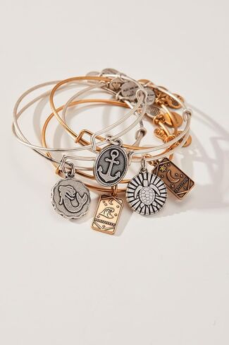Alex and Ani Shell Motif Beaded Charm Bangle in Saudi Arabia