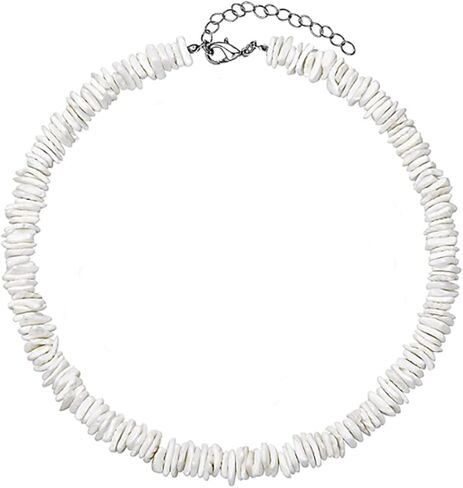 Chennie Boho Shell Choker Necklace Beach Puka Seashell Necklaces Adjustable Rope Jewelry with Anklets for Women and Girls in Saudi Arabia