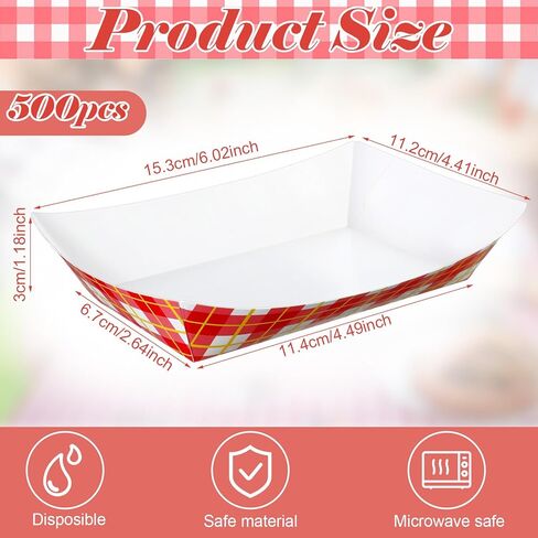 Honeydak 200 Pack 2 Lb Dog Paw Party Paper Food Trays Bulk Paw Pattern Disposable Food Boats Puppy Dog Theme Paper Hot Dog Snack Trays for BBQ Picnic Burger Fries Puppy Birthday Party Supplies in Kuwait