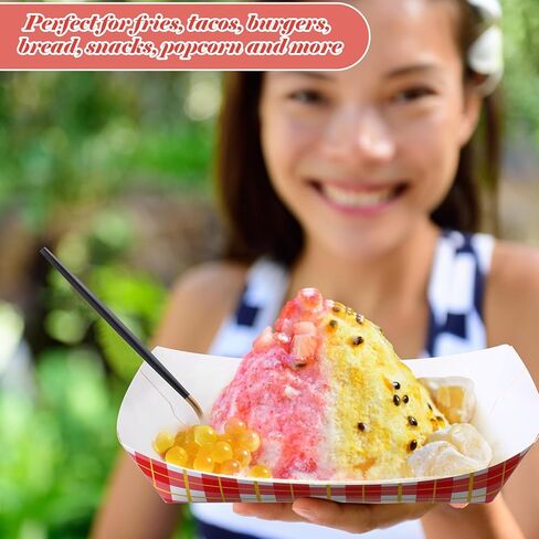 Honeydak 200 Pack 2 Lb Dog Paw Party Paper Food Trays Bulk Paw Pattern Disposable Food Boats Puppy Dog Theme Paper Hot Dog Snack Trays for BBQ Picnic Burger Fries Puppy Birthday Party Supplies in Kuwait