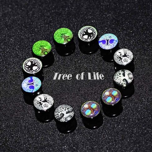 FLYUN 6Pairs Norse Viking Earrings for Men Fake Gauges Earrings Faux Plug Mens Viking Divination Earrings in Kuwait