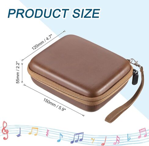 MECCANIXITY Guitar Picks Holder Box Artificial PU Leather Acoustic Electric Guitar Pick Case Bag Dark Blue in Saudi Arabia