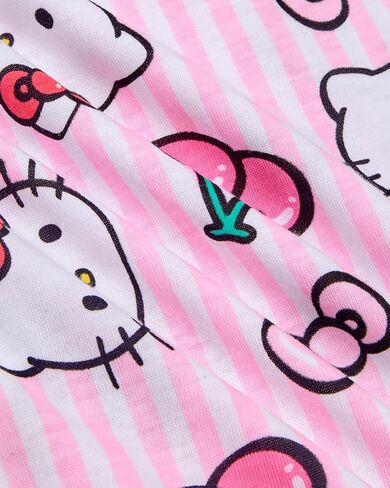 Hello Kitty Girls' T-Shirt - Short Sleeve Hello Kitty Graphic T Shirts for Girls (4-12), Size 8-10, Pink Hello Kitty Apples in Kuwait