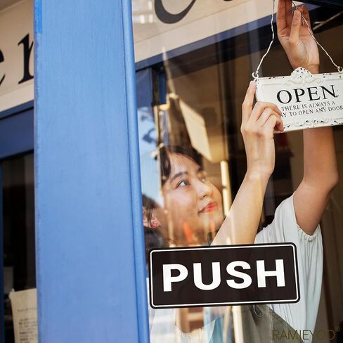 Push Pull Sticker Sign,6 Pack Push Pull Signs for Glass Doors and Other Side Doors,Pull Push Decal Self-Adhesive,Black/White Vinyl Stickers for Doors in Business, Stores, Cafes, Shops in Saudi Arabia