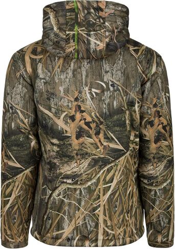Drake Waterfowl Men's LST Silencer Hunting Warm Anti-Pilling Hoodie with Soft Feel Combed Fleece Interior & Kangaroo Pouch, Mossy Oak Bottomland, XX-Large in Saudi Arabia