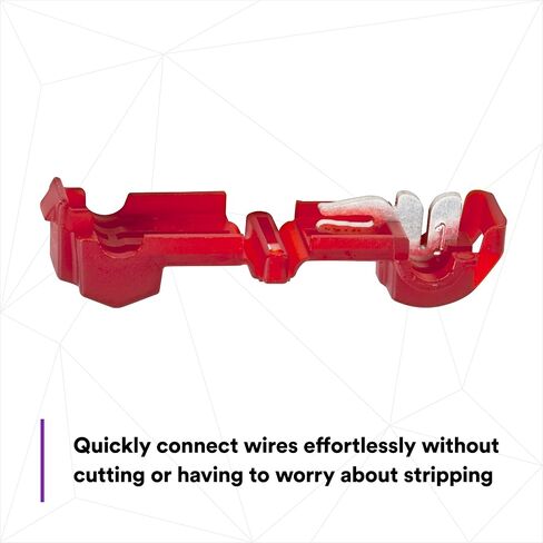 3M Scotchlok Female QuickSlide Disconnect, T-Tap Blue Nylon Insulated, Self-Stripping 952X-Bottle, 18-14 AWG, Bottle of 50 in Saudi Arabia