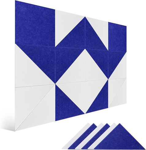 Acoustic Panels, Magrowill 12-Pack Soundproof Wall Panels 14x12x0.4 Inches, High Density Acoustic Panels Sound Absorbing with Self-Adhesive, Hexagon Sound Proof Panels for Walls in Saudi Arabia