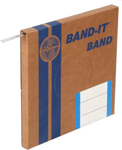 BAND-IT C40499 316 Stainless Steel Uncoated Band, 1/2" Width X 0.030" Thick, 100 Feet Roll in Saudi Arabia