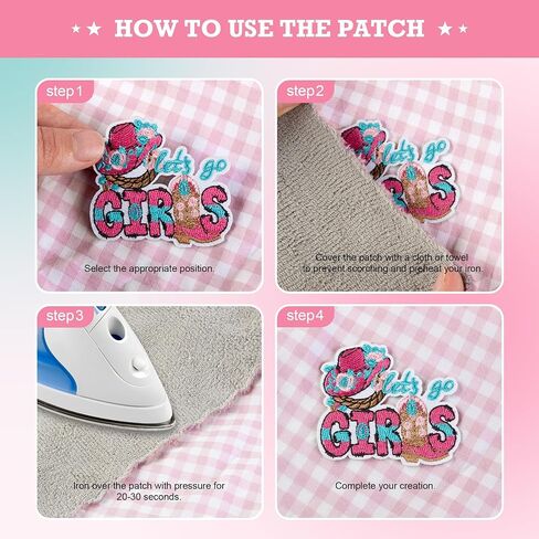 ZIFTY 36Pcs Iron on Patches for Clothes Hawaii Cute Embroidered Patches for Backpacks Applique Aesthetic Stuff for Clothing, Jackets, Jeans, Hats DIY Accessories in Kuwait