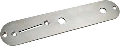 Guyker Stainless Steel Guitar Control Plate Replacement Parts for TELE TL Electric Guitar, Straight Switch Hole in Saudi Arabia