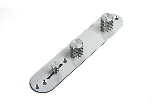 Guyker Stainless Steel Guitar Control Plate Replacement Parts for TELE TL Electric Guitar, Straight Switch Hole in Saudi Arabia