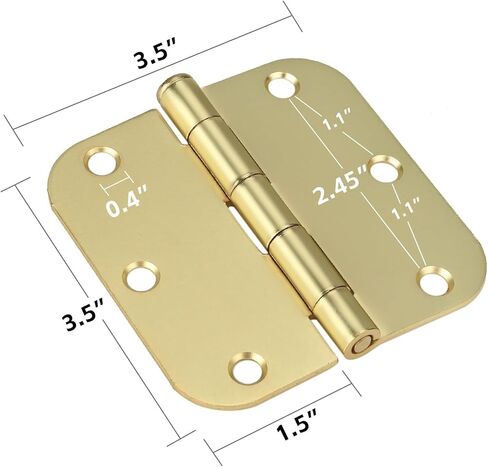 Haidms 30 Pack Oil Rubbed Bronze Door Hinges 3.5 Inch Antique Brushed Bronze Interior Door Hinges with 5/8" Radius Corner for Heavy Duty Doors Removable Pin in Saudi Arabia