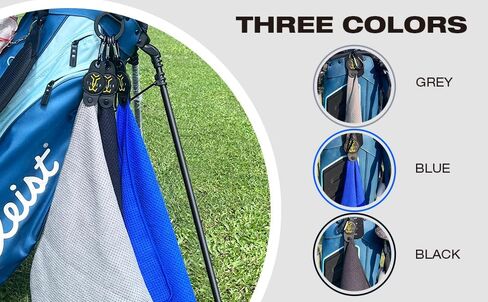 Magnetic Golf Towel,Industrial Strength Magnet with Magnetic Golf Towel Clip for Strong Hold to Golf Carts,Magnetic Golf Towels for Men Women (Blue) in Saudi Arabia