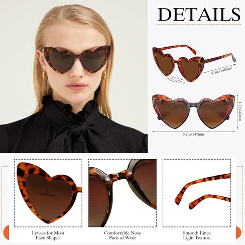 Matcheck 12 Pcs Heart Sunglasses Bachelorette Party, Bridal Shower Favors Bride Tribe Love Glasses Wedding Supplies in Kuwait
