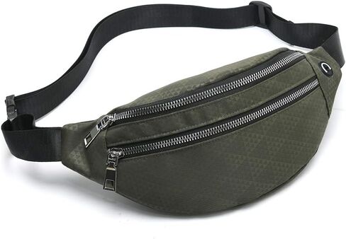 MOCE Waist Bag Fanny Pack for Men & Women Fashion Water Resistant Hip Bum Bag with Adjustable Belt for Travel Hiking Running Outdoor Sports.(Gray01) in Saudi Arabia
