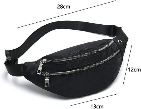 MOCE Waist Bag Fanny Pack for Men & Women Fashion Water Resistant Hip Bum Bag with Adjustable Belt for Travel Hiking Running Outdoor Sports.(Gray01) in Saudi Arabia