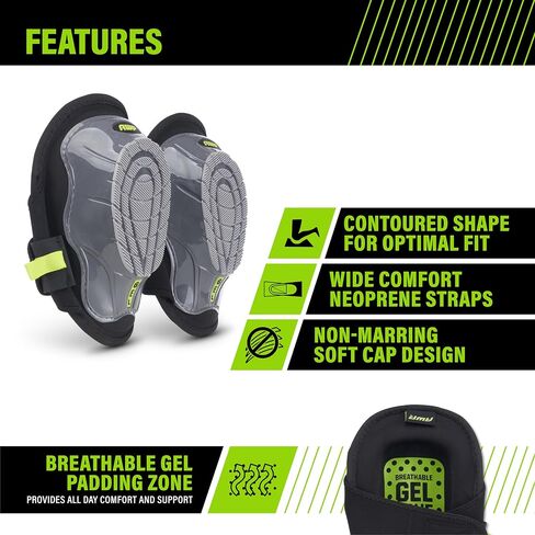 AWP Hard Shell Construction Knee Pads | All-Day Comfort Knee Pads with Molded Cap Design for Swiveling | One Size in Saudi Arabia
