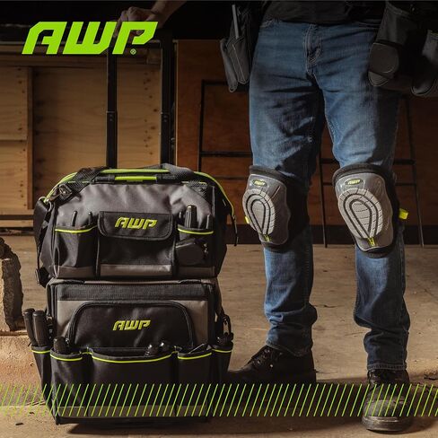 AWP Hard Shell Construction Knee Pads | All-Day Comfort Knee Pads with Molded Cap Design for Swiveling | One Size in Saudi Arabia