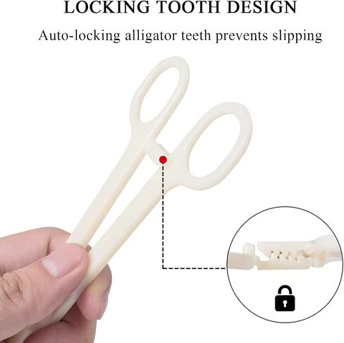 Piercing Clamps 25Pcs Piercing Forceps Septum Forceps Clamps Rounded Slotted Disposable Piercing Clamps for Ear Nose Lip Navel Tongue Septum Belly Piercing Kit Piercing Tools in Saudi Arabia