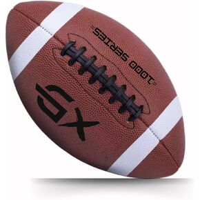 Youth Size 7 Football – American Football Size 7. Strong Grip, Custom Design, Durable Leather, Premium Performance for Young Athletes.