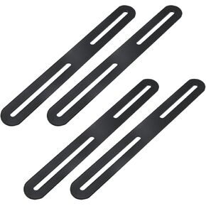 MY MIRONEY 4 PCS Flat Mending Plate Support with Slots Repair Fixing Bracket Connector Straight Braces(Gold)