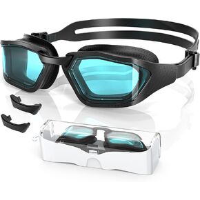 Greatever Sleek Swimming Goggles, UV400 Protection Swim Goggles,HD Wide View Goggles, Anti Fog No Leakage, Enhanced Comfort For Women Men Adults Teenagers
